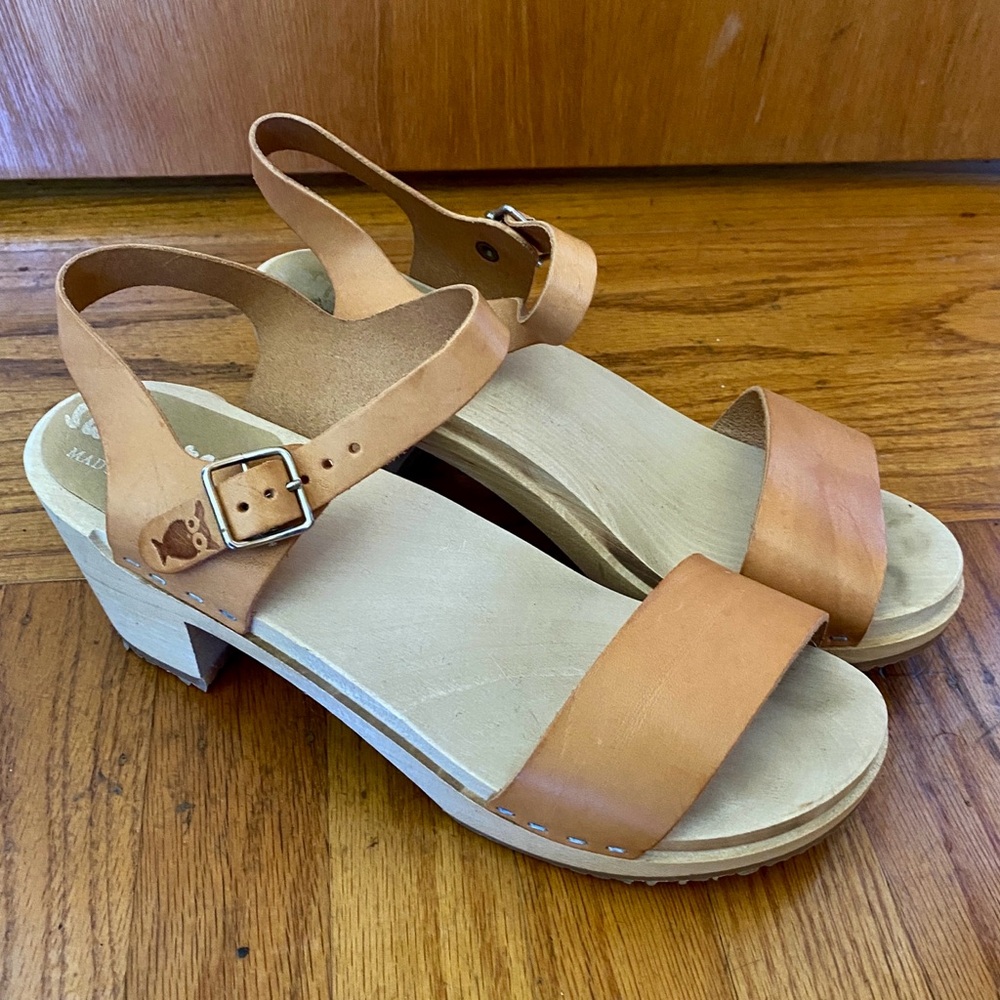 Sandgrens Clog Sandals Light Tan size 40